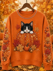 Women's Fall Animal Print Sweatshirt gracestitchs