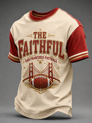 Men's Football Gameday Gift For Football Fans Casual Tee gracestitchs