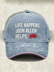 Unisex Football Lover Bulls BUF Art Printed Hat gracestitchs
