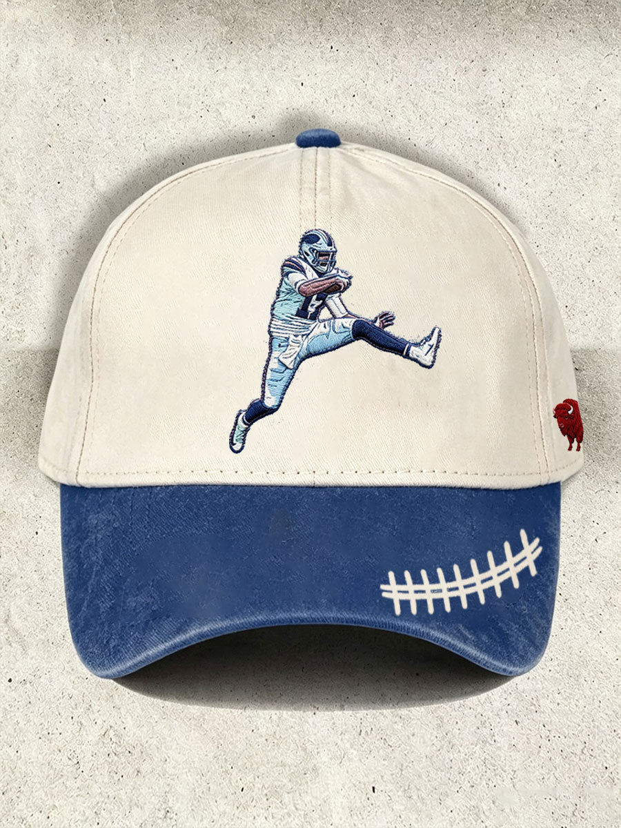 Unisex Football Lover Bulls BUF Art Printed Hat gracestitchs