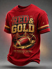 Men's Football Gameday Gift For Football Fans Casual Tee gracestitchs