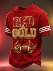 Men's Football Gameday Gift For Football Fans Casual Tee gracestitchs