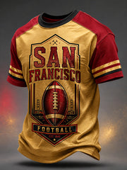 Men's Football Gameday Gift For Football Fans Casual Tee gracestitchs