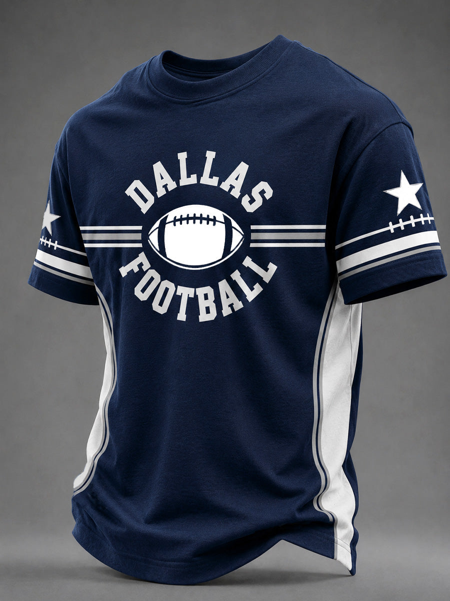 Men's Football Gameday Gift For Football Fans Casual Tee gracestitchs