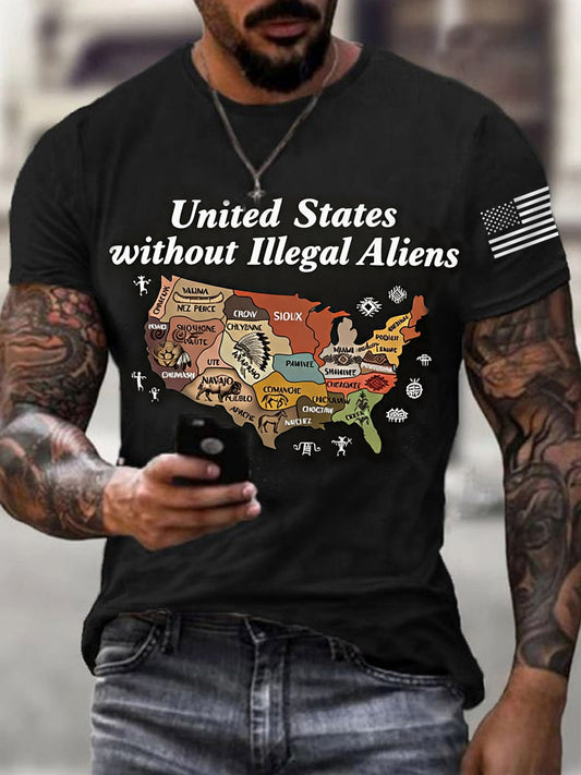 Men's United States Without Illegal Aliens Tee gracestitchs