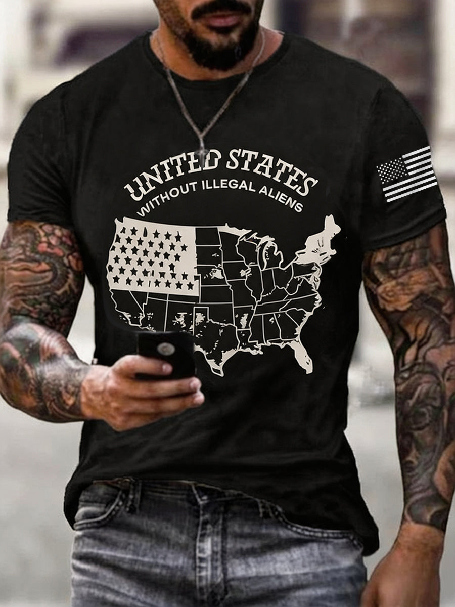 Men's United States Without Illegal Aliens Tee gracestitchs