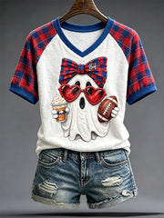 Women's  Football Lover Bulls BUF Art Printed T-shirt gracestitchs