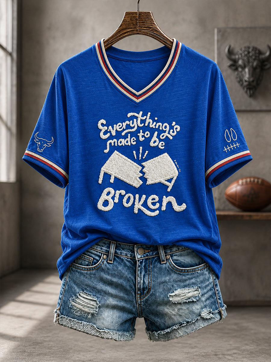 Women's Football Lover Bulls BUF Art Printed T-shirt gracestitchs