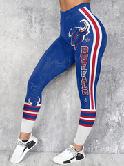 Women's Football Lover Bulls BUF Art Printed bottoms gracestitchs