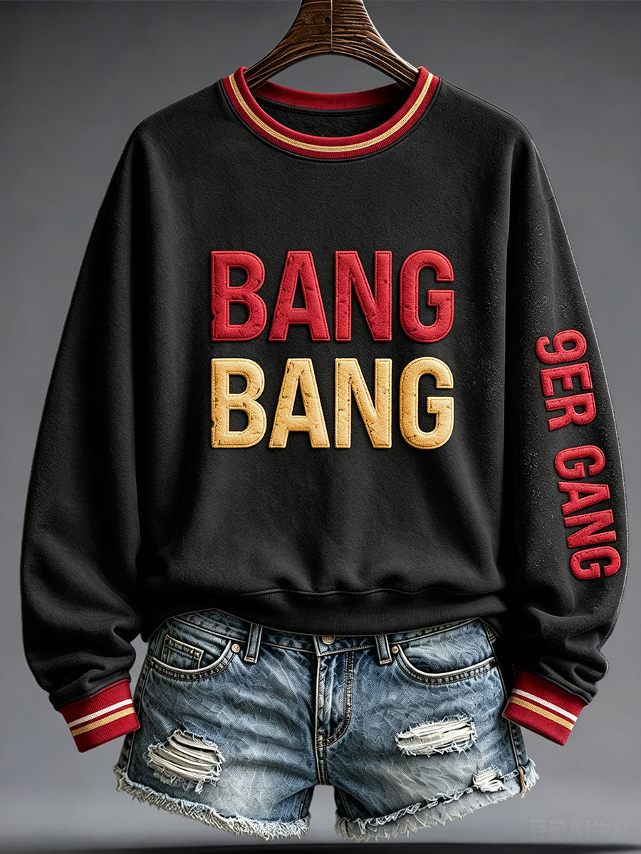 Women's Football Lover San Francisco Faithful Art Printed Sweatshirt gracestitchs