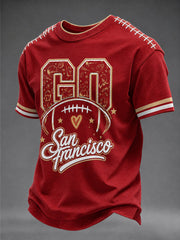 Men's Football Gameday Gift For Football Fans Short Sleeve T-shirt gracestitchs