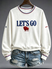 Women's Football Lover Bulls BUF Art Printed Sweatshirt gracestitchs