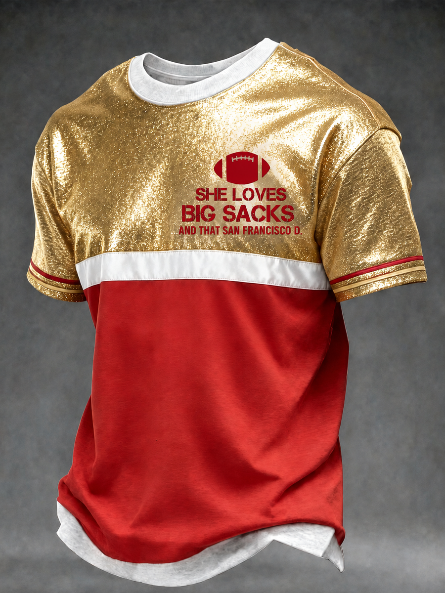 Men's Football Lover San Francisco Faithful Art Printed short sleeves t-shirt gracestitchs