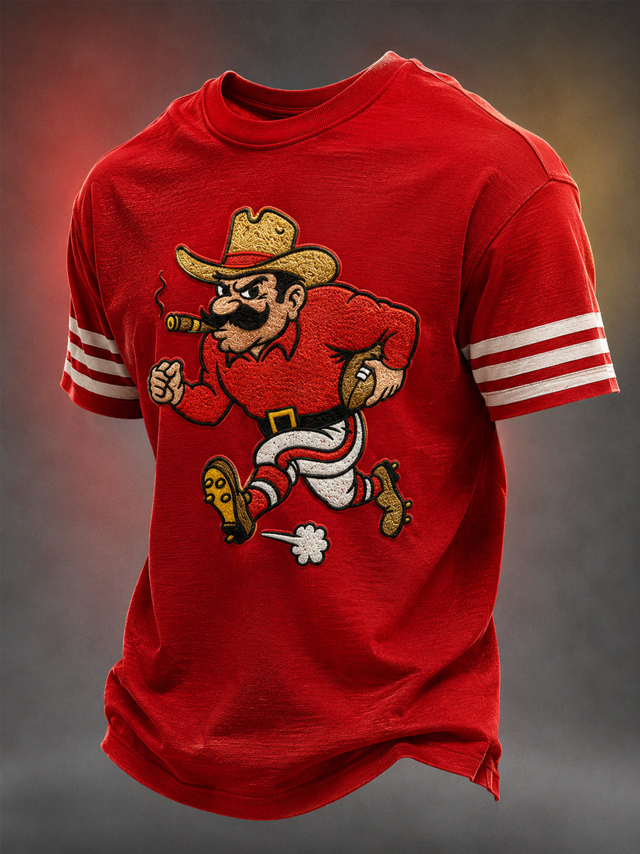 Men's Football Gameday Gift For Football Fans Casual Tee gracestitchs