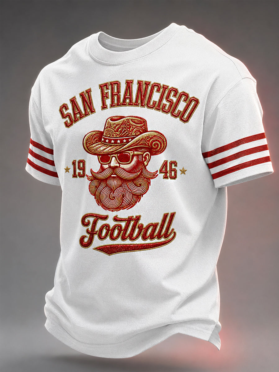Men's Football Gameday Gift For Football Fans Casual Tee gracestitchs