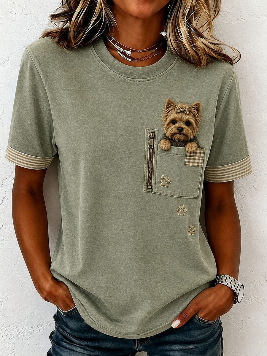 Women's Lovely Yorkshire Terrier T-Shirt gracestitchs