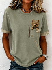 Women's Lovely Yorkshire Terrier T-Shirt gracestitchs