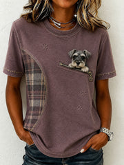Women's Lovely Schnauzer T-Shirt gracestitchs