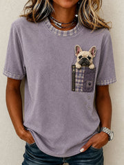 Women's Lovely French Bulldog T-Shirt gracestitchs