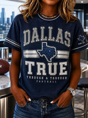 Women's Football Short-sleeved T-shirt gracestitchs