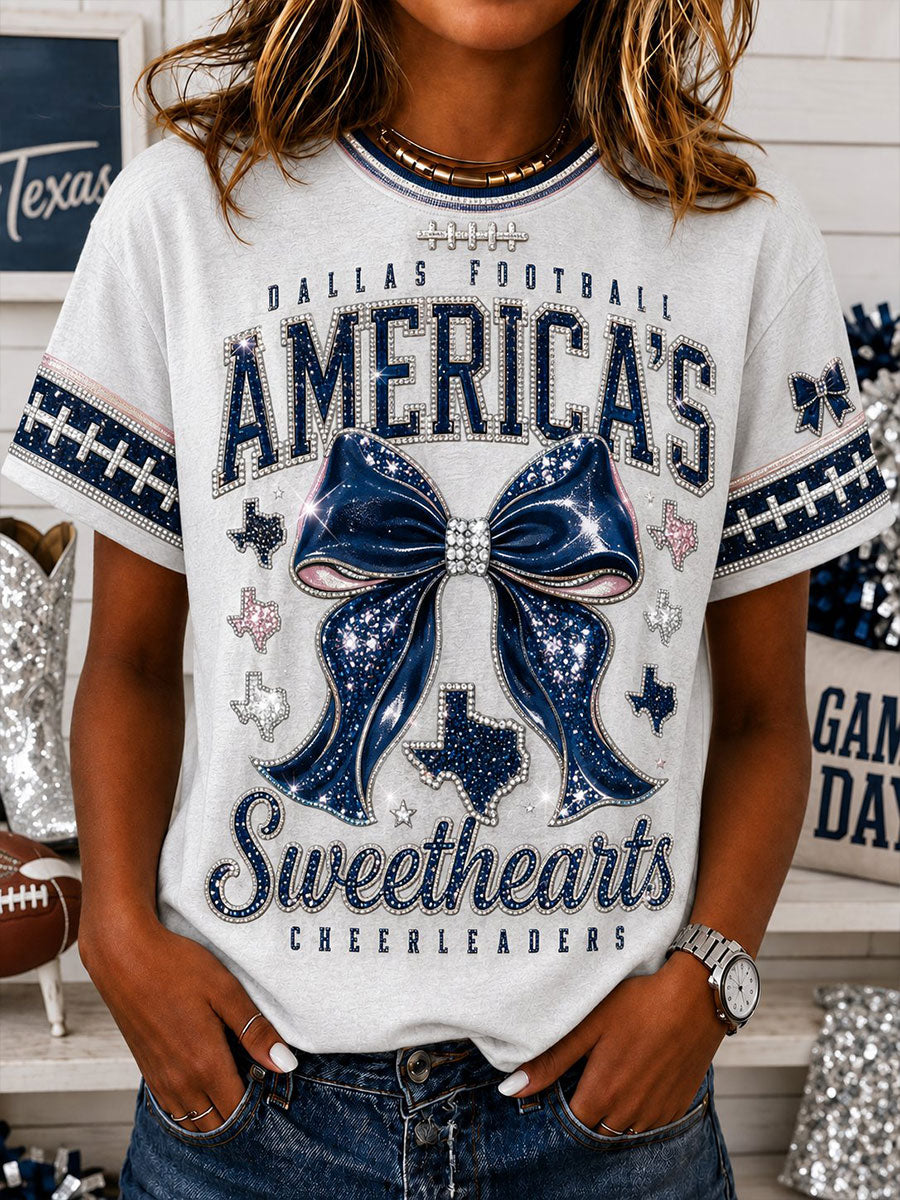 Women's  Football Short-sleeved T-shirt gracestitchs
