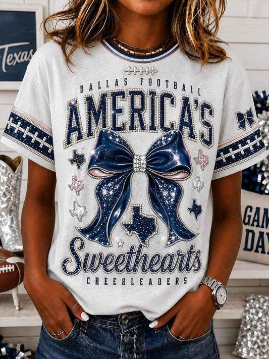 Women's  Football Short-sleeved T-shirt