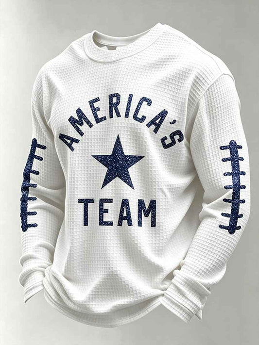Men's American's Team Waffle Long Sleeve T-Shirt