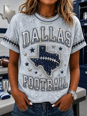 Women's Football Short-sleeved T-shirt gracestitchs