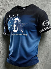 Men's Football Casual Short Sleeve gracestitchs