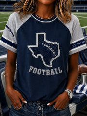 Women's Football T-shirt gracestitchs