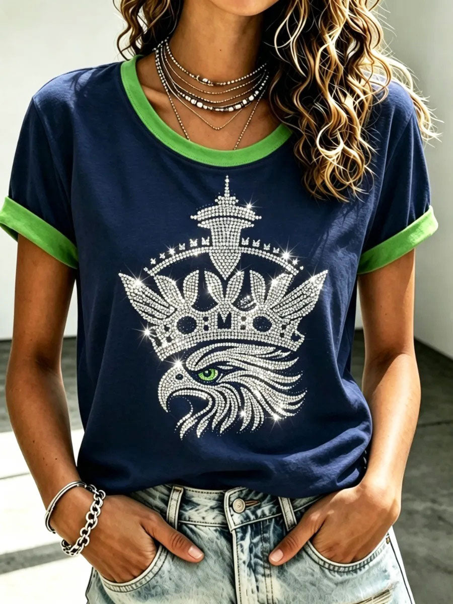 Women's Football Gameday Sporty Short-Sleeve T-Shirt gracestitchs