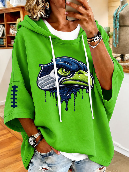 Women's Football Gameday Short-Sleeve Hoodie gracestitchs