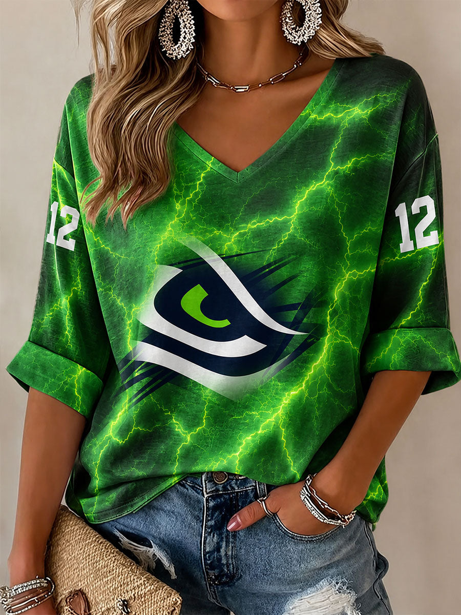 Women's Football Gameday Sporty T-Shirt gracestitchs