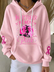 Women's In October We Wear Pink Hoodie gracestitchs