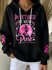 Women's In October We Wear Pink Hoodie gracestitchs