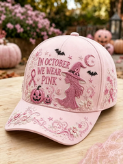 Unisex In October We Wear Pink Hat gracestitchs
