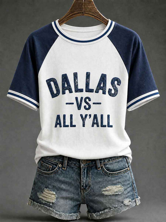 Women's Game Day Football Printed Casual T-Shirt