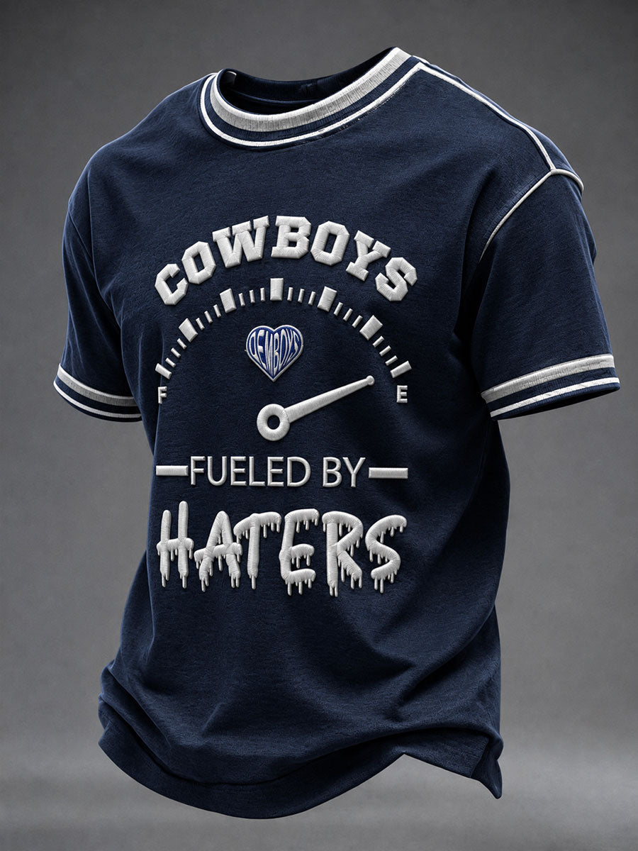 Men's Cowboys Fueled By Haters Short Sleeves T-shirt gracestitchs