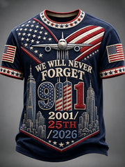 Men's We Will Never Forget 9 11 September 11 t-shirt gracestitchs