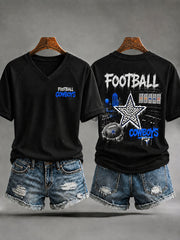 Women's Football Gameday Sporty Short-Sleeve T-Shirt gracestitchs