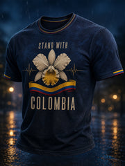 Men's Western Colombia Earthquake Pray For Colombia Print T-shirt gracestitchs