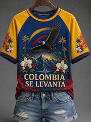 Women's Western Colombia Earthquake Pray For Colombia Print T-shirt gracestitchs