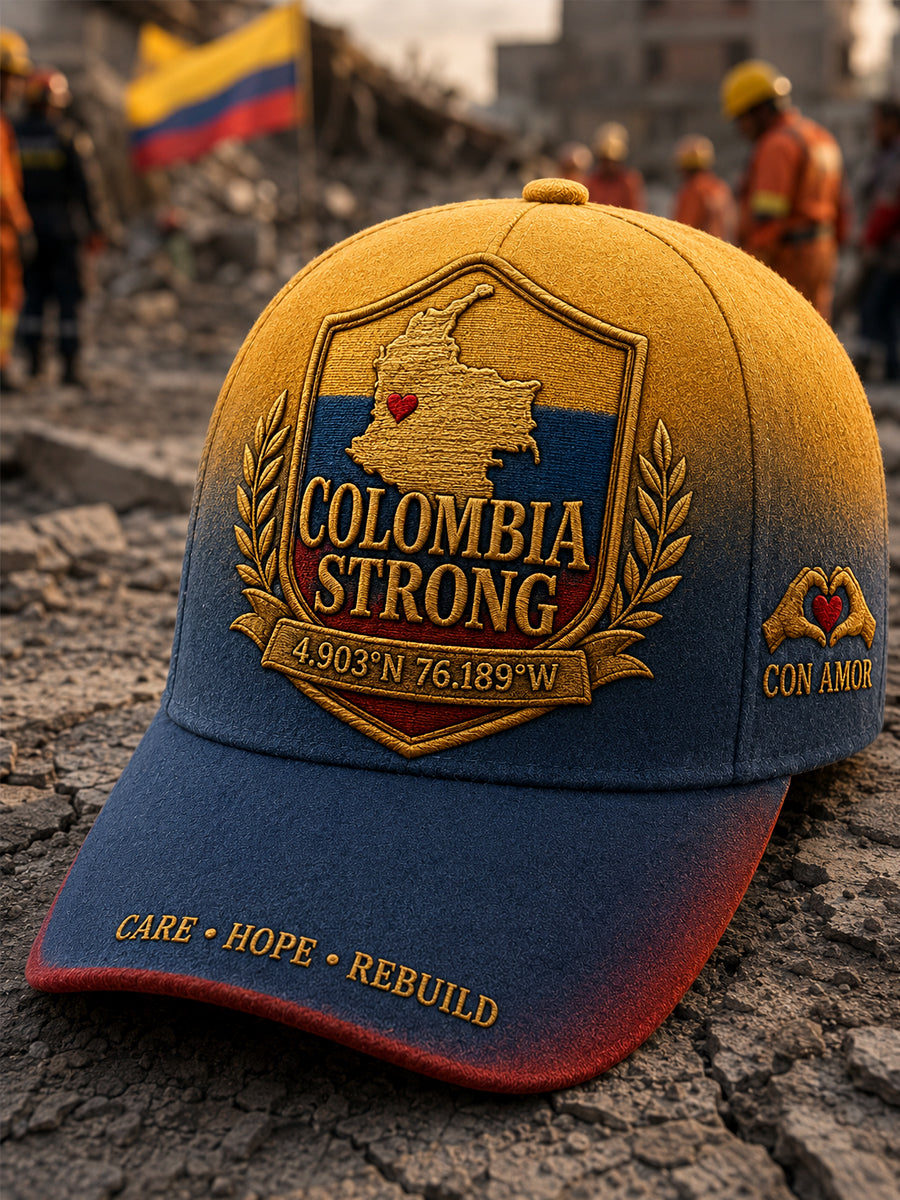 Unisex Colombia Strong Pray For Colombia Hat gracestitchs
