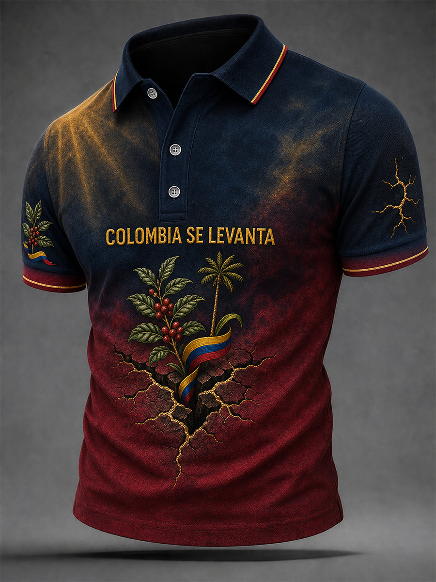 Men's Colombia Earthquake Pray For Colombia Print Shirt gracestitchs