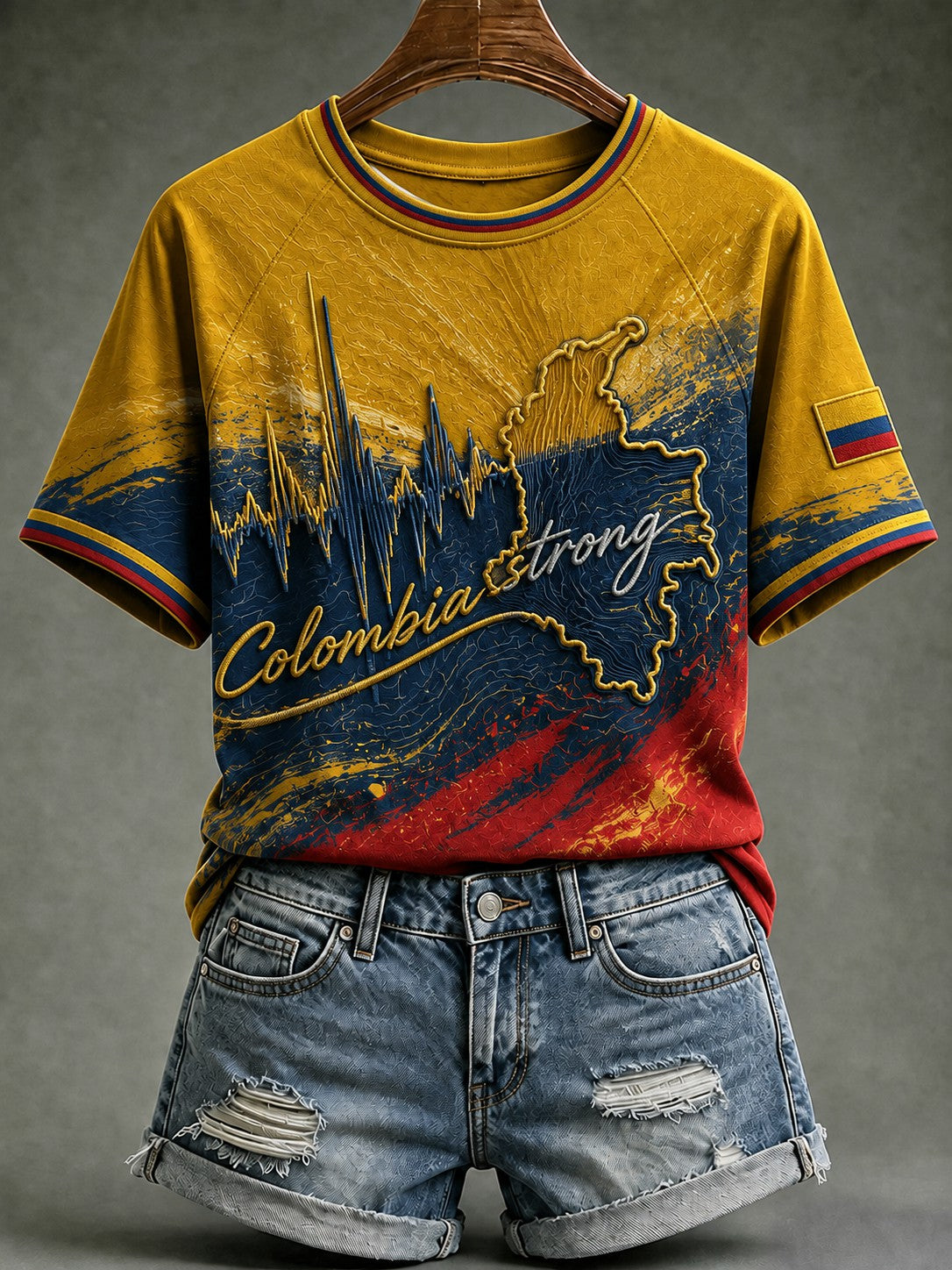 Women's Colombia Strong Printed T-shirt gracestitchs