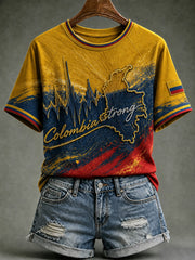 Women's Colombia Strong Printed T-shirt gracestitchs