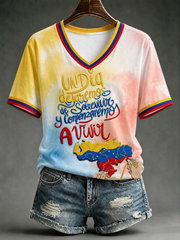 Women's Fuerza Colombia Short-sleeved T-shirt gracestitchs