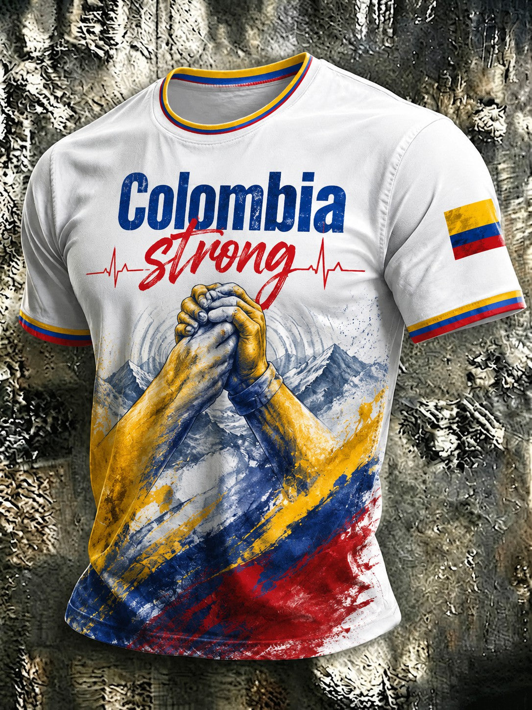 Men's Colombia Strong Printed T-shirt gracestitchs