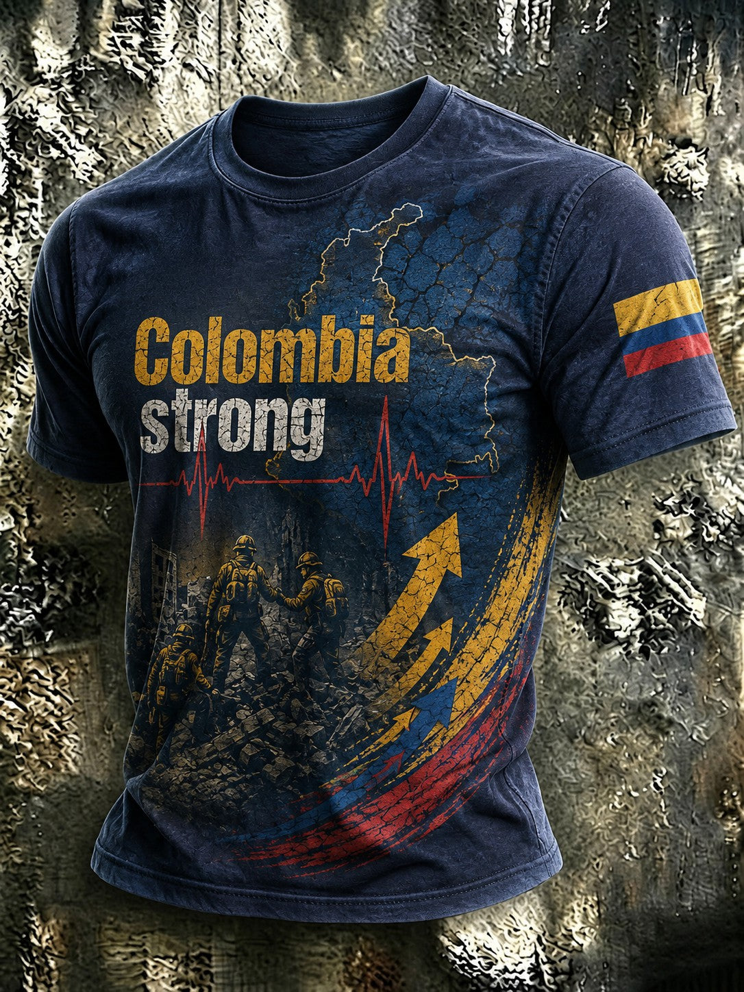 Men's Colombia Strong Printed T-shirt gracestitchs