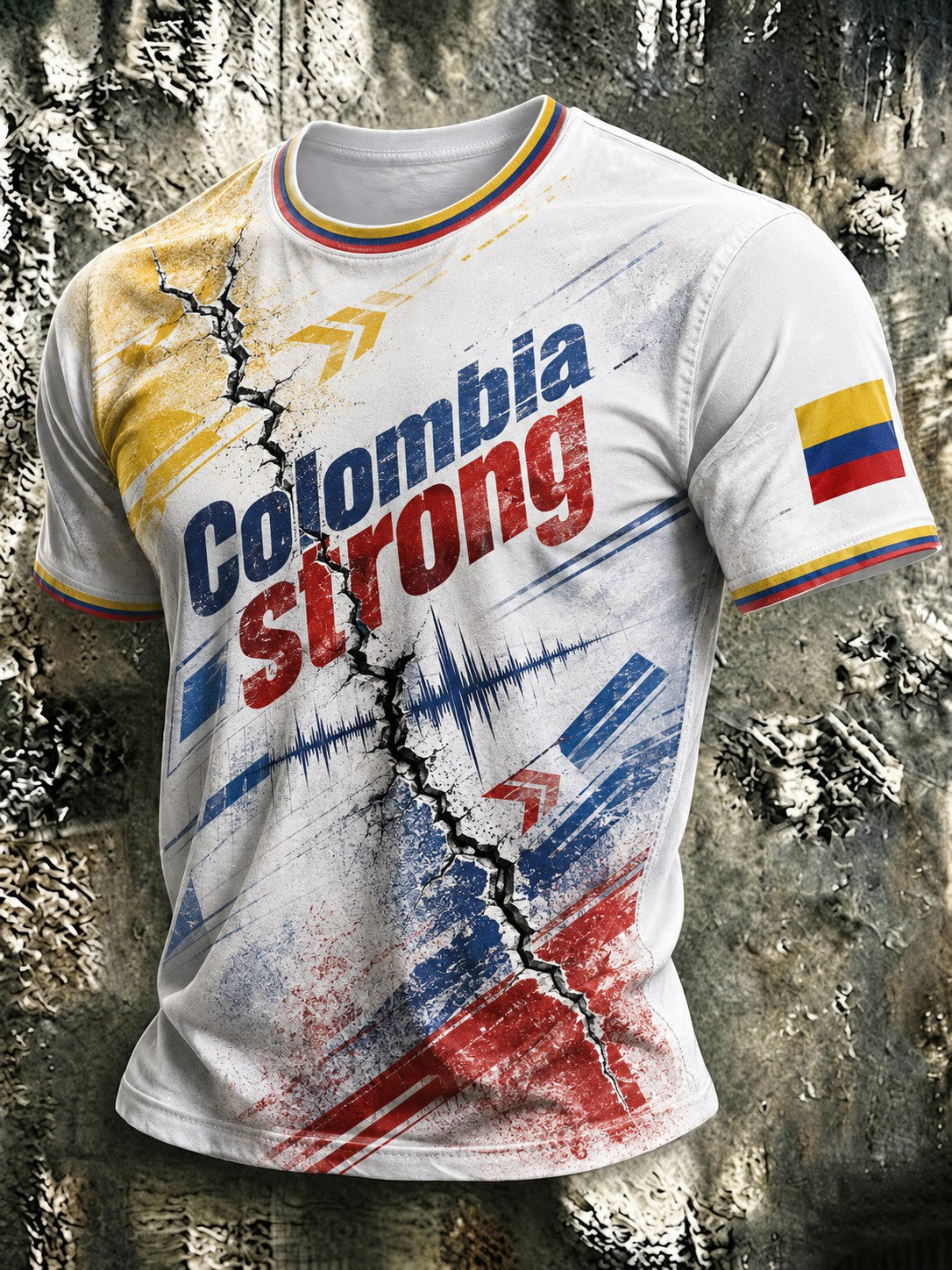 Men's Colombia Strong Printed T-shirt gracestitchs